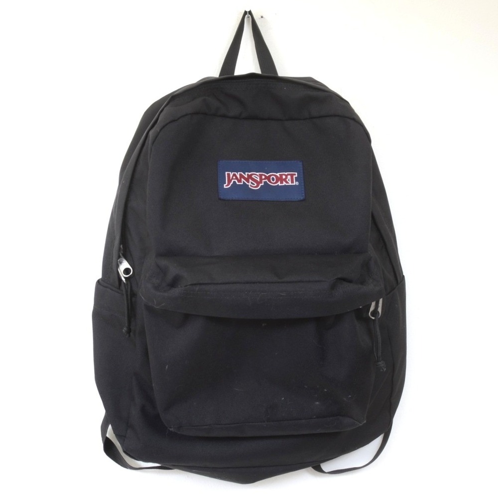 Jansport Superbreak 17" All Black Backpack School College Daypack Bag